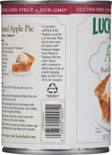Lucky Leaf® Premium Apple Fruit Filling or Topping Perspective: left