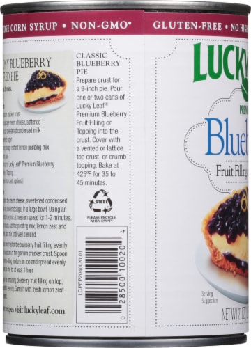 Lucky Leaf Premium Blueberry Fruit Filling & Topping Perspective: left