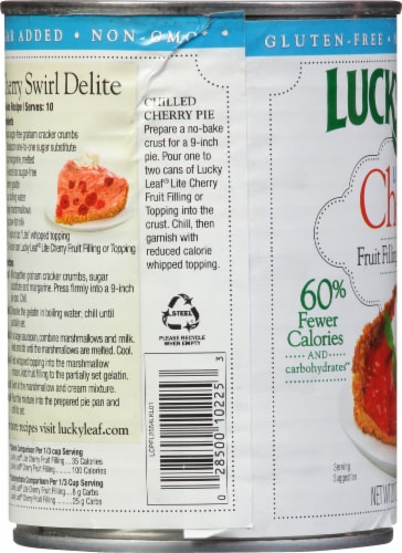 Lucky Leaf® Lite Cherry Fruit Filling & Topping Perspective: left