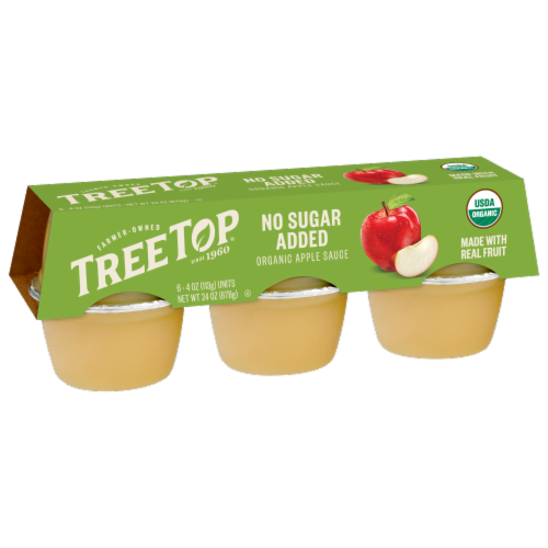 Tree Top Organic Applesauce Cups Perspective: left