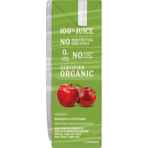 Tree Top® Organic Apple Juice Boxes Perspective: left
