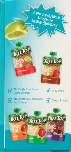 Tree Top Tropical Applesauce Pouches Perspective: left