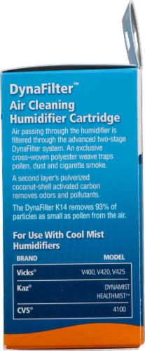 Protec DynaFilter Air Cleaning Humidifier Cartridge Replacement Filter 4 Perspective: left