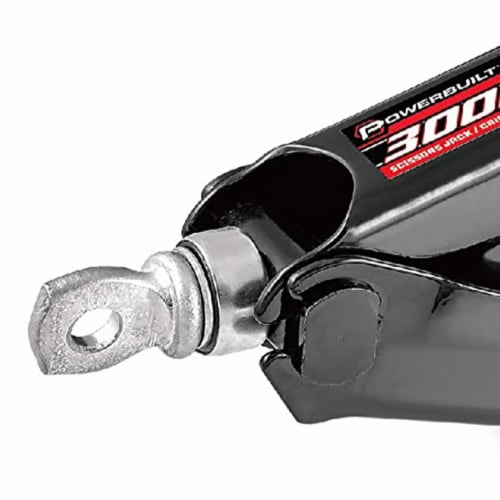 Powerbuilt® 3000 Pound Scissor Jack for Tire Change Perspective: left