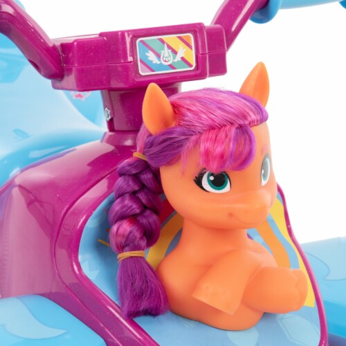Huffy My Little Pony 6V Battery Powered Ride-On Bubble Mini Quad - Purple Perspective: left