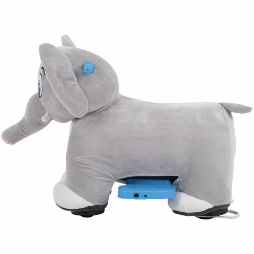 Huffy Elephant Plush Quad Perspective: left