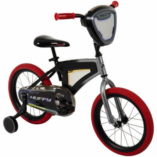 Huffy Electro-light Bike - Red and Black Perspective: left