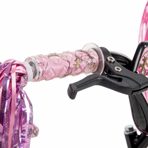 Huffy True Timber Kid's Camo Bike With Training Wheels - Pink Perspective: left