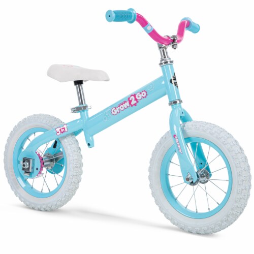 Huffy Grow 2 Go 3-in-1 Girls' Conversion Bicycle - Pink/Teal Perspective: left