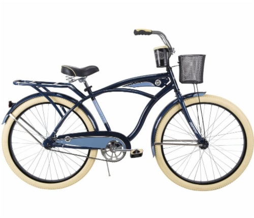 Huffy Deluxe Men s Bicycle Midnight Blue Light Blue 26 in