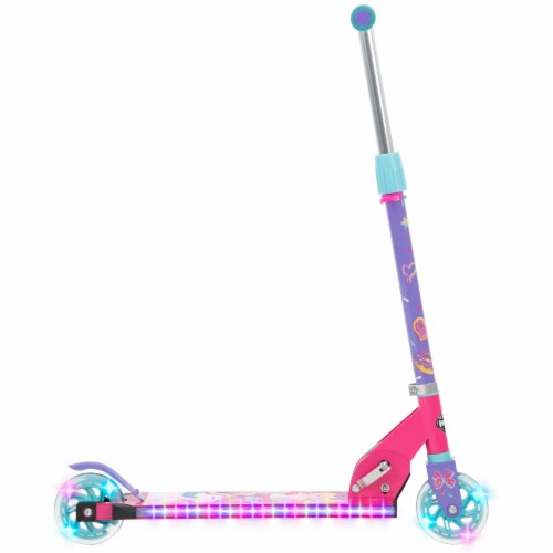 Huffy JoJo Siwa Electro-Light 3 Wheel Scooter Perspective: left