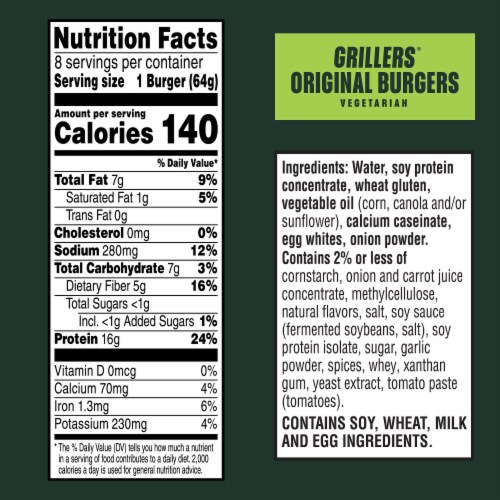 MorningStar Farms® Grillers Original Value Pack Veggie Burgers Perspective: left
