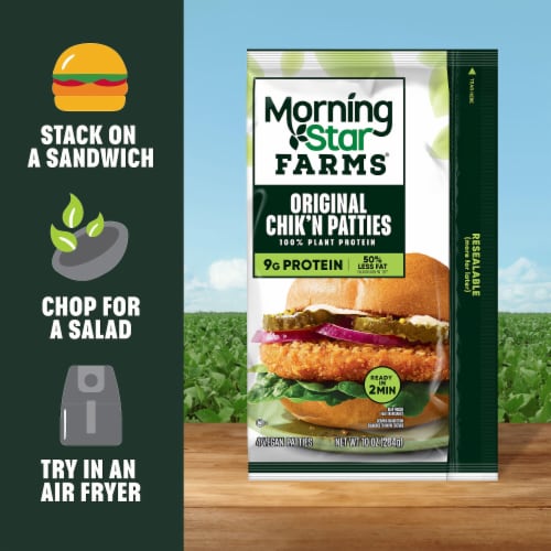 MorningStar Farms® Original Vegan Chicken Patties Perspective: left