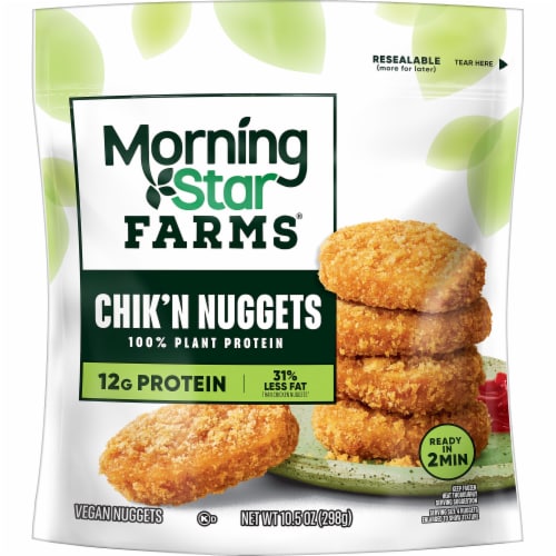 MorningStar Farms Original Meatless Chicken Nuggets Perspective: left