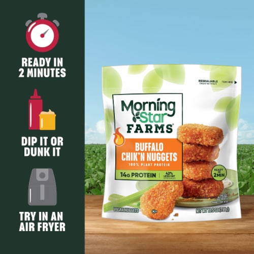 MorningStar Farms® Veggitizers Buffalo Vegan Chicken Wings Perspective: left