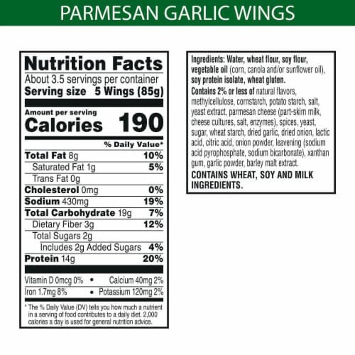 MorningStar Farms® Parmesan Garlic Meatless Chicken Wings Perspective: left