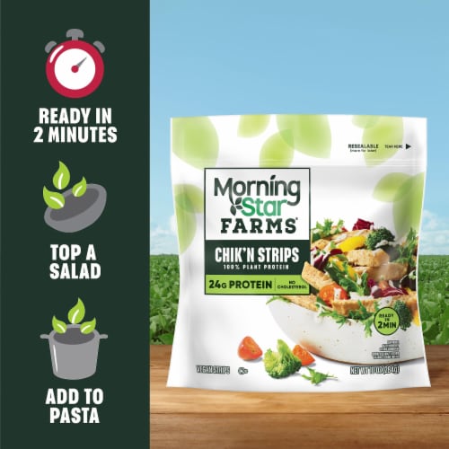 MorningStar Farms® Meal Starters Original Vegan Chicken Strips Perspective: left