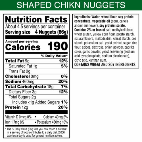 MorningStar Farms® Incogmeato Original Plant Based Chik'n Nuggets Perspective: left
