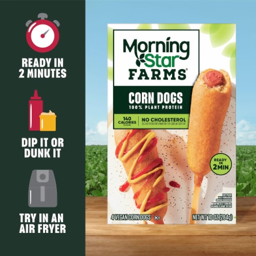 MorningStar Farms® Original Vegan Corn Dogs Perspective: left