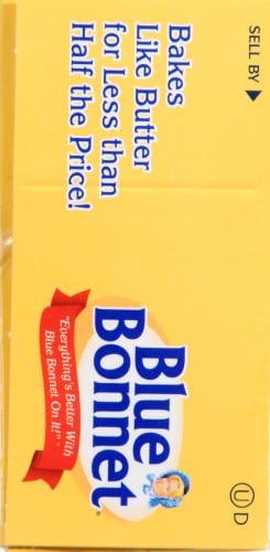 Blue Bonnet Margarine Spread Quarters Perspective: left