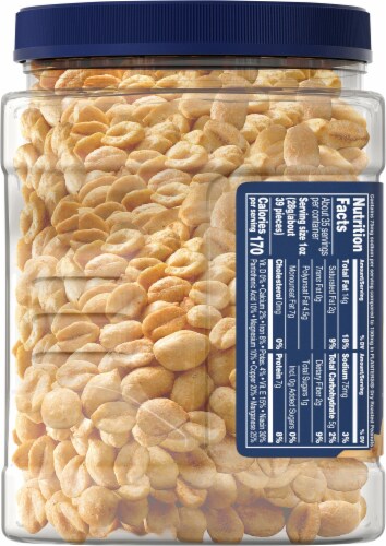 Planters Lightly Salted Dry Roasted Peanuts Perspective: left