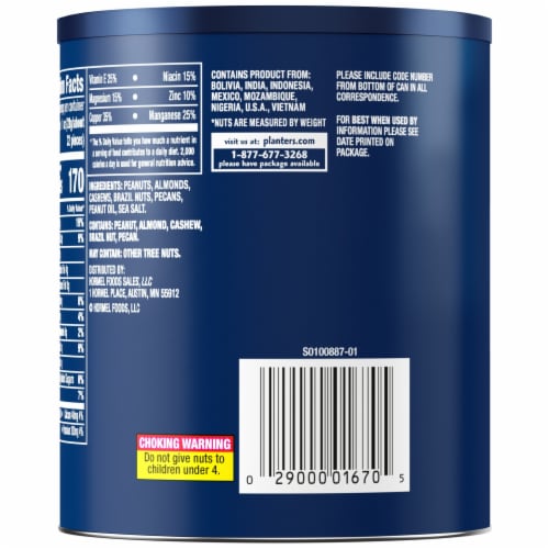 Planters Lightly Salted Mixed Nuts Perspective: left