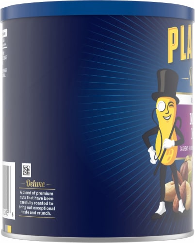 Planters Deluxe Unsalted Mixed Nuts Perspective: left