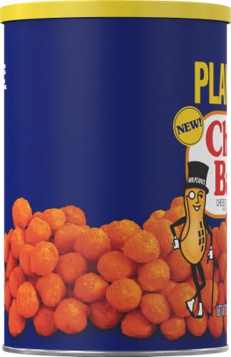 Planters Cheez Balls Nacho Cheez Cheese Flavored Snacks Perspective: left