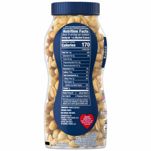 Planters® Lightly Salted Dry Roasted Peanuts Perspective: left