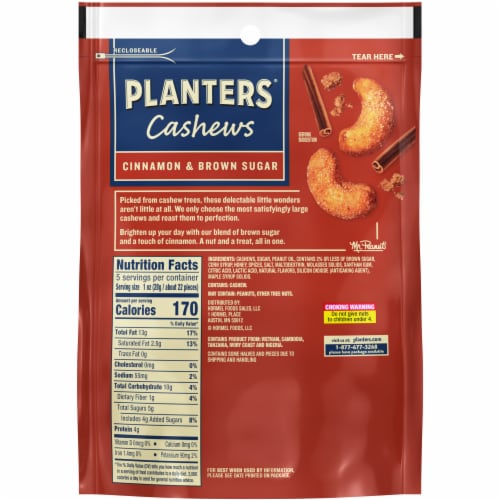 Planters® Cinnamon & Brown Sugar Cashews Perspective: left