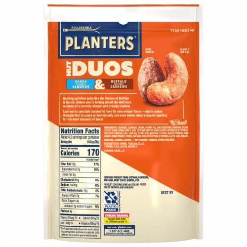 Planters® Nut Duos Ranch Almonds & Buffalo Cashews Perspective: left