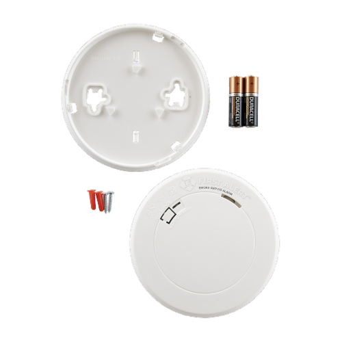 First Alert Combination Smoke and Carbon Monoxide Alarm - White Perspective: left