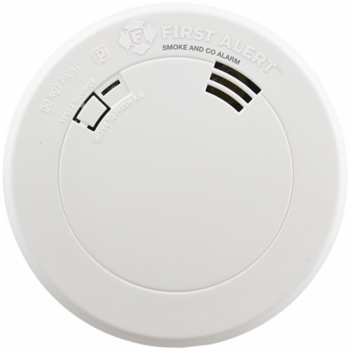 Smoke & Carbon Monoxide Alarm with Voice & Location Perspective: left