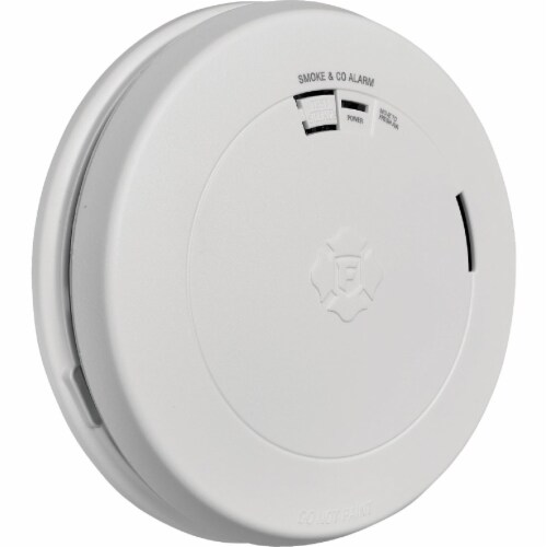 First Alert® 2-In-1 10-Year Battery Photoelectric Smoke & Carbon Monoxide Alarm Perspective: left