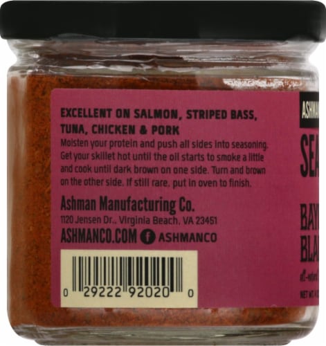Ashman House Seafood Bayou Blackening Seasoning Perspective: left