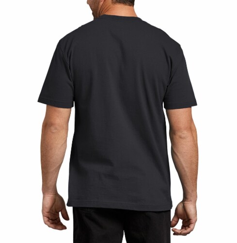 Dickies Men’s Heavyweight Short Sleeve T-Shirt - Black Perspective: left