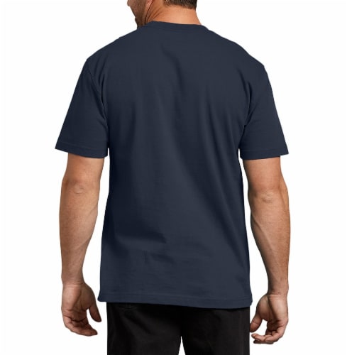 Dickies Men’s Heavyweight Short Sleeve T-Shirt - Dark Navy Perspective: left