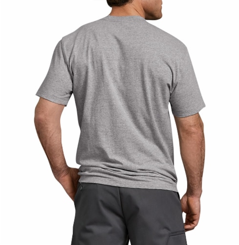 Dickies Men’s Heavyweight Short Sleeve T-Shirt - Heather Gray Perspective: left