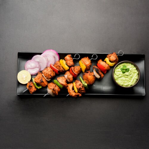 8 inch BBQ Skewers Set of 24, Used for Barbecuing MeatStainless Steel, Barbeque Accessories Perspective: left