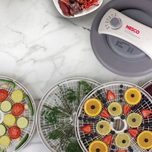 NESCO® Snackmaster Encore Food Dehydrator 4-Tray FD-61 Perspective: left