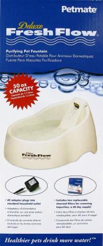 Mammoth Deluxe Fresh Flow™ Purifying Pet Fountain Perspective: left