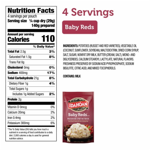 Idahoan® Baby Reds® Brand Mashed Potatoes Perspective: left