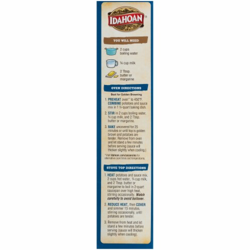 Idahoan Cheesy Scalloped Homestyle Casserole Potatoes Perspective: left