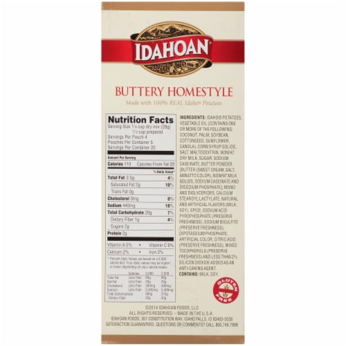 Idahoan® Buttery Homestlye Mashed Potatoes Perspective: left