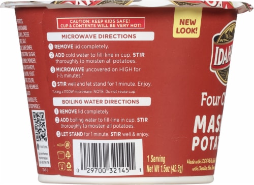Idahoan Four Cheese Mashed Potatoes Cup 1.5 oz Harris Teeter