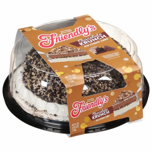 Friendly's Chocolate Krunch Ice Cream Cake Perspective: left