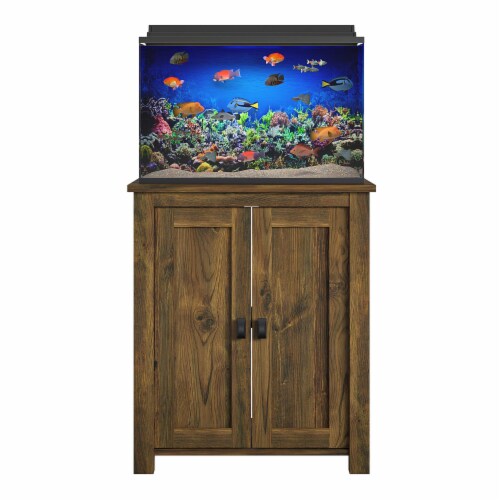 Farmington 10-20 Gallon Aquarium Stand, Rustic Perspective: left