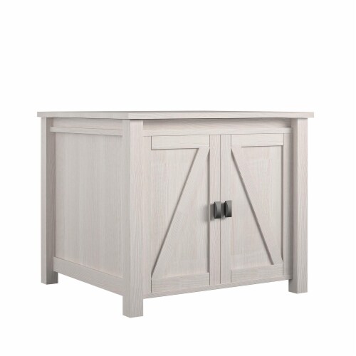 Farmington Litter Box Enclosure, Ivory Pine Perspective: left