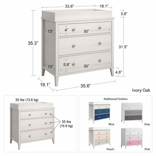 Ivory changing best sale table