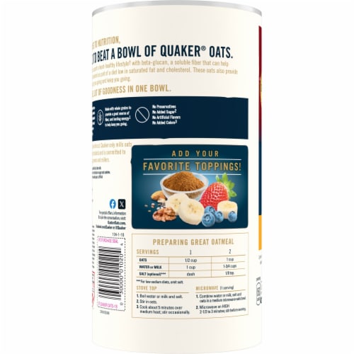 Quaker® Old Fashioned Oats Perspective: left